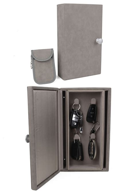 metal key box for car keys|wall mounted faraday key box.